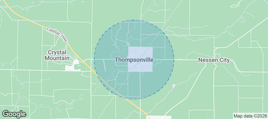 Thompsonville Airbnb map